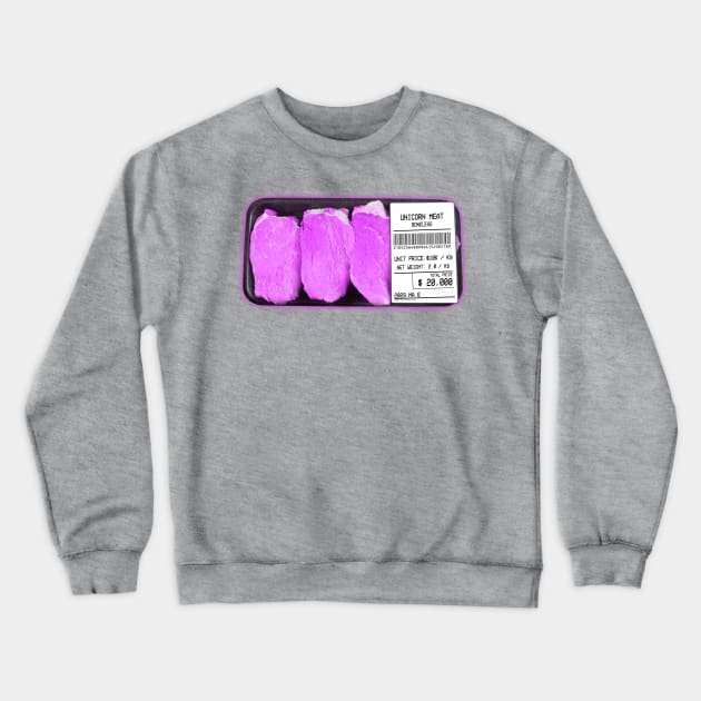 Unicorn Meat Packaged Crewneck Sweatshirt by chilangopride